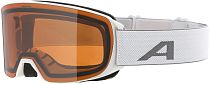 Горнолыжная маска Alpina Nakiska White Matt/Orange S2