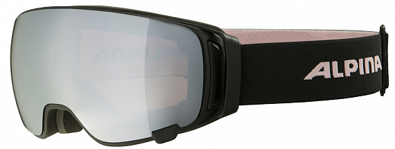 Горнолыжная маска Alpina Double Jack Mag Q-Lite Black-Rose/Matt - Фото 1 большая