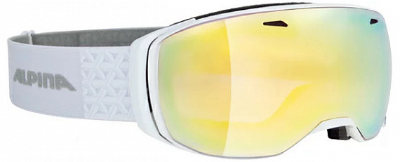 Горнолыжная маска Alpina Estetica Qvmm White Qvmm Lightgold S2-3/Qvmm Lightgold S2-3 - Фото 1 большая