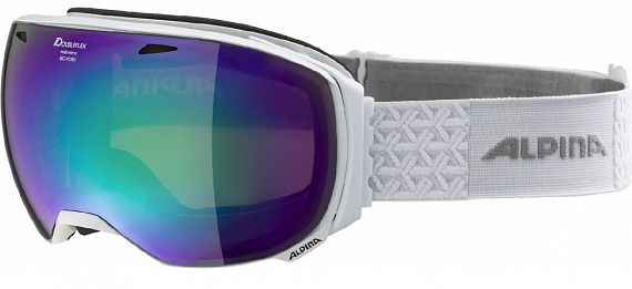 Горнолыжная маска Alpina Big Horn MM Sph. White Mm Green SPH. S3/Mm Green SPH. S3 - Фото 1 большая