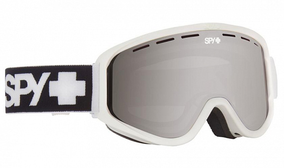 Горнолыжная маска Spy Woot Matte White/Silver Mirror+Persimmon - Фото 1 большая