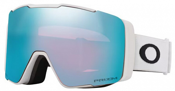 Горнолыжная маска Oakley Line Miner Pro L Matte White/Prizm Sapphire/Prizm Iced - Фото 1 большая
