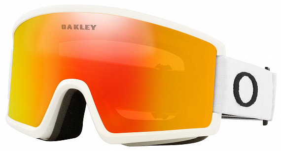 Горнолыжная маска Oakley Target Line L Matte White/Fire Iridium - Фото 1 большая