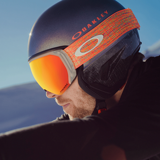 Горнолыжная маска Oakley Flight Path L Freestyle Collection Strap/Prizm Rose Gold - Фото 5 большая