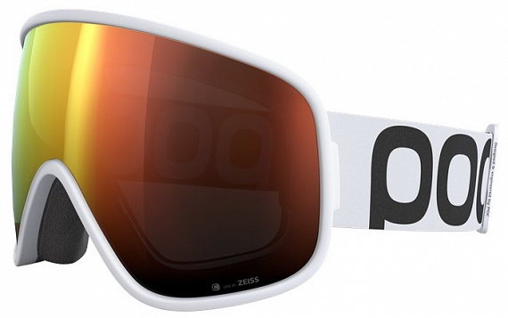 Горнолыжная маска POC Vitrea Hydrogen White/Partly Sunny Orange - Фото 1 большая