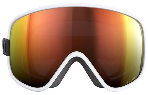 Горнолыжная маска POC Vitrea Hydrogen White/Partly Sunny Orange - Фото 2 большая