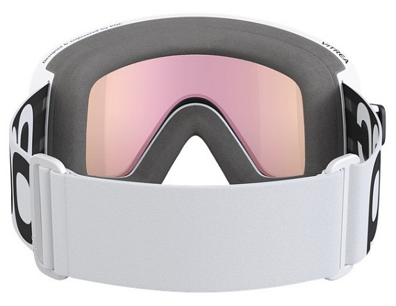 Горнолыжная маска POC Vitrea Hydrogen White/Partly Sunny Orange - Фото 4 большая