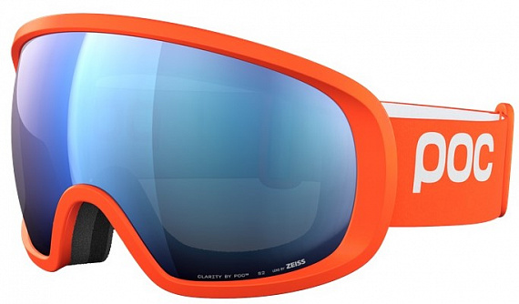 Горнолыжная маска POC Fovea Zink Orange/Partly Sunny Blue - Фото 1 большая