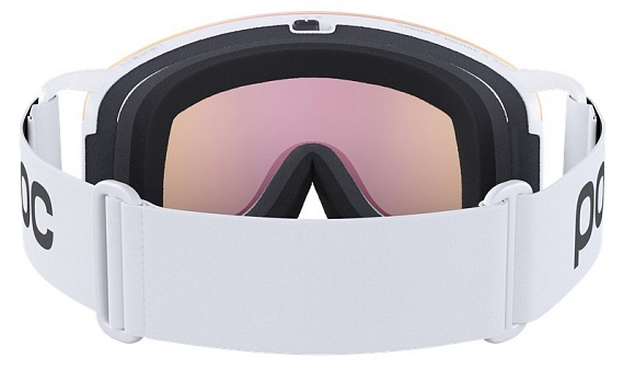Горнолыжная маска POC Nexal Hydrogen White/Partly Sunny Orange - Фото 4 большая