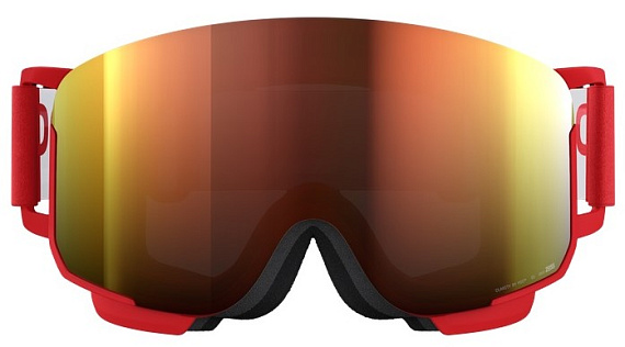 Горнолыжная маска POC Nexal Prismane Red/Partly Sunny Orange - Фото 2 большая