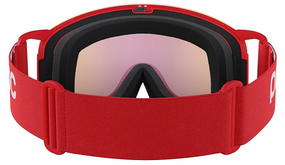 Горнолыжная маска POC Nexal Prismane Red/Partly Sunny Orange - Фото 4 большая