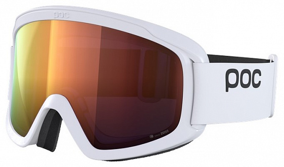 Горнолыжная маска POC Opsin Hydrogen White/Partly Sunny Orange - Фото 1 большая