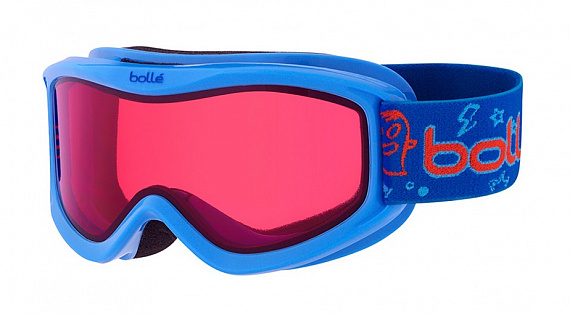 Горнолыжная маска детская Bolle AMP Blue Monster/Vermillon - Фото 1 большая