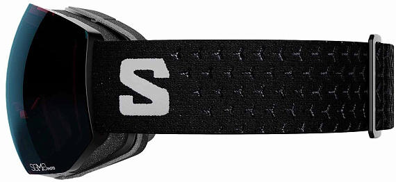 Горнолыжная маска Salomon Radium Pro Sigma Photo Black/Sky Blue - Фото 2 большая