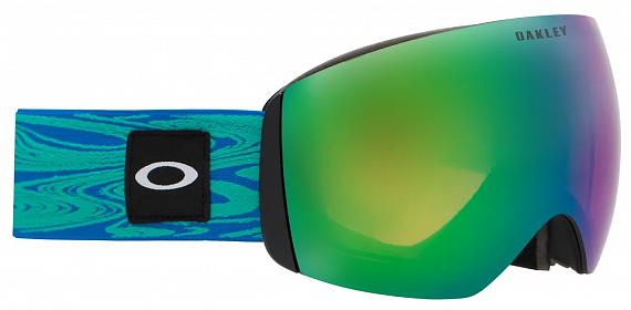 Горнолыжная маска Oakley Flight Deck L Blue Dynamic Flow/Prizm Snow Jade - Фото 1 большая