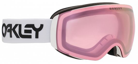 Горнолыжная маска Oakley Flight Deck M Factory Pilot White/Prizm Snow Hi Pink - Фото 1 большая