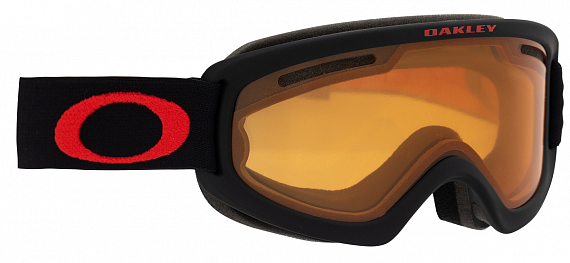 Горнолыжная маска Oakley O Frame 2.0 Xs Black Red/Persimmon & Dark Grey - Фото 1 большая
