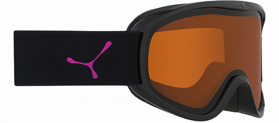 Маска Cebe RAZOR M BLACK & PINK ORANGE - Фото 1 большая