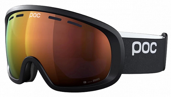 Горнолыжная маска POC Fovea Mid Clarity Uranium Black/Spektris Orange - Фото 1 большая