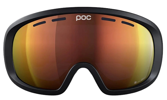 Горнолыжная маска POC Fovea Mid Clarity Uranium Black/Spektris Orange - Фото 2 большая