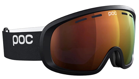 Горнолыжная маска POC Fovea Mid Clarity Uranium Black/Spektris Orange - Фото 4 большая