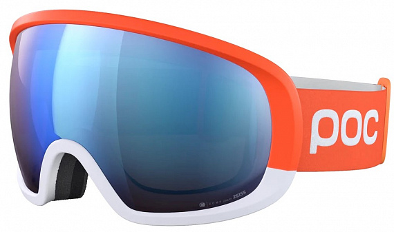 Горнолыжная маска POC Fovea Clarity Comp Fluorescent Orange/Hydrogen White/Spektris Blue - Фото 1 большая