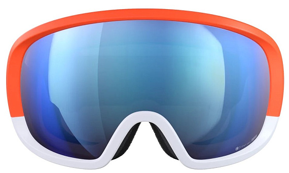 Горнолыжная маска POC Fovea Clarity Comp Fluorescent Orange/Hydrogen White/Spektris Blue - Фото 2 большая