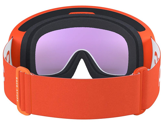 Горнолыжная маска POC Fovea Clarity Comp Fluorescent Orange/Hydrogen White/Spektris Blue - Фото 3 большая