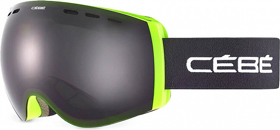 Горнолыжная маска Cebe Cloud Acid Lime/Ultra Black - Фото 1 большая