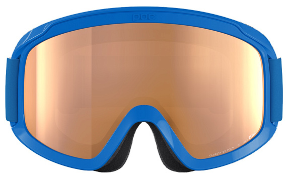 Горнолыжная маска детская POC POCito Opsin Fluorescent Blue/Partly Sunny Light Orange - Фото 2 большая