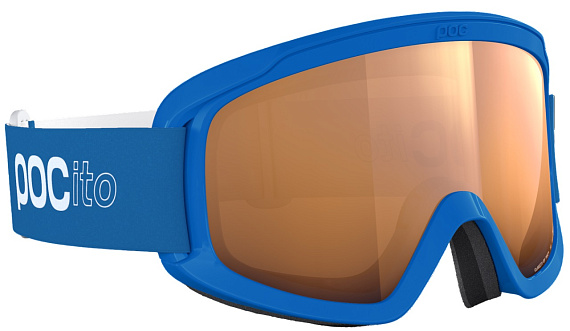 Горнолыжная маска детская POC POCito Opsin Fluorescent Blue/Partly Sunny Light Orange - Фото 3 большая