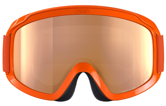 Горнолыжная маска детская POC POCito Opsin Fluorescent Orange/Partly Sunny Light Orange - Фото 2 большая