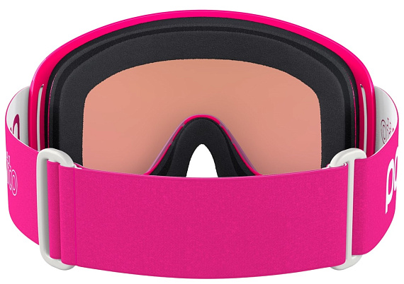 Горнолыжная маска детская POC POCito Opsin Fluorescent Pink/Partly Sunny Light Orange - Фото 4 большая