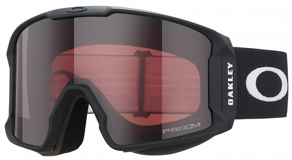 Горнолыжная маска Oakley Line Miner L Matte Black/Prizm Snow Garnet - Фото 1 большая