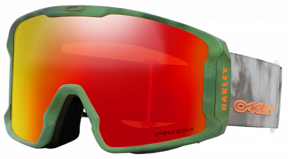 Горнолыжная маска Oakley Line Miner L Stale Sandbech Signature Dark Brush Fog/Prizm SnowTorchIridium - Фото 1 большая