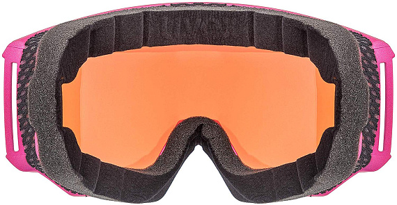 Горнолыжная маска Uvex Athletic CV Pink Mat - Фото 3 большая