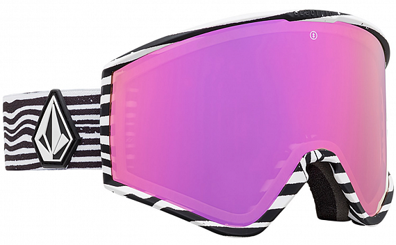 Горнолыжная маска Electric Kleveland Volcom /Brose/Pink Chrome +  Yellow - Фото 1 большая