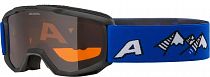 Горнолыжная маска детская Alpina Piney Black Blue Matt/Orange