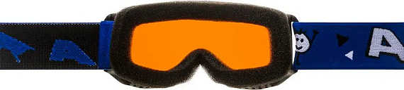 Горнолыжная маска детская Alpina Piney Black Blue Matt/Orange - Фото 3 большая