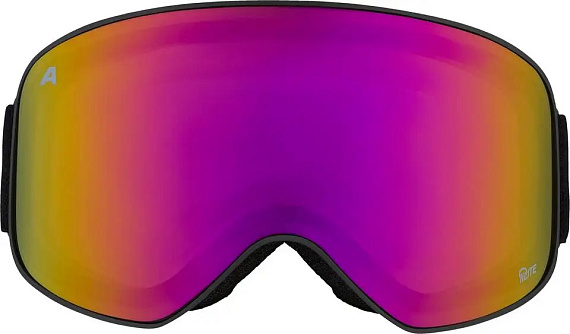 Горнолыжная маска Alpina Slope Q-Lite Black Matt/Q-Lite Red - Фото 3 большая