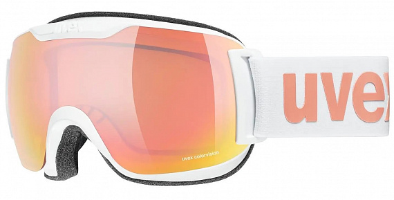 Горнолыжная маска Uvex Downhill 2000 S CV белый/розовый - Фото 1 большая