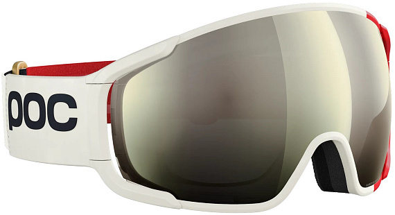 Горнолыжная маска POC Zonula Rouge/Blanc/Partly Sunny Ivory - Фото 3 большая