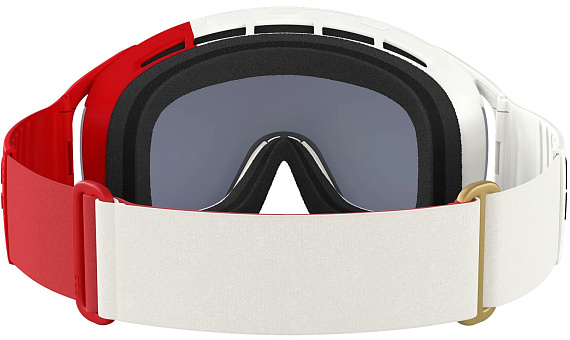 Горнолыжная маска POC Zonula Rouge/Blanc/Partly Sunny Ivory - Фото 4 большая