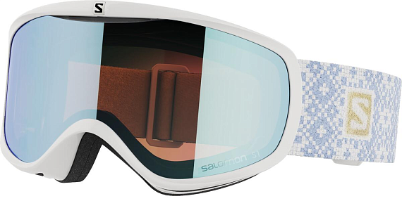 Горнолыжная маска Salomon Sense White Ice/Lolight L.Blue - Фото 6 большая