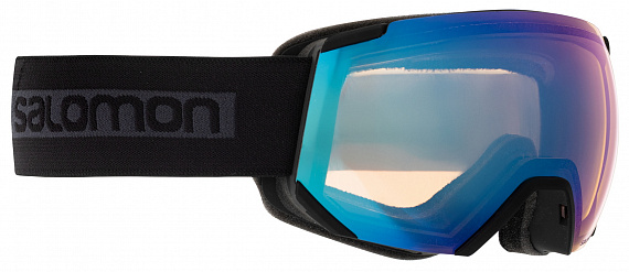 Горнолыжная маска Salomon Radium Ml Bk/Light Blue - Фото 1 большая