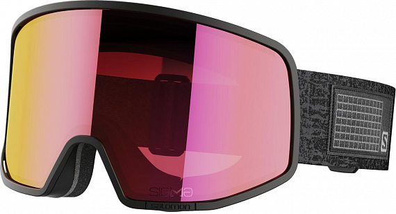 Горнолыжная маска Salomon Lo Fi Sigma Bk Grunge/Uni Pred - Фото 1 большая