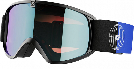 Горнолыжная маска Salomon Trigger Photo Bk Huck/Aw Blue - Фото 1 большая