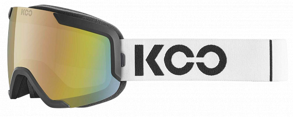 Горнолыжная маска KOO Energia Black L. Rose Gold Mirror - Фото 1 большая