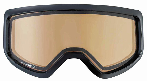 Горнолыжная маска KOO Eclipse Black L.Silver Mirror - Фото 2 большая