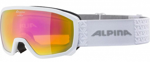 Горнолыжная маска детская Alpina Scarabeo Q-Lite White Matt - Фото 1 большая